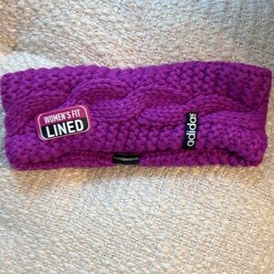 Adidas Vibrant Purple Knit Headband- NWT